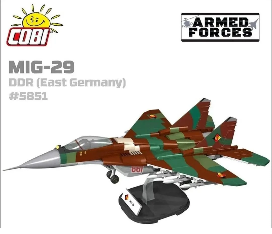 MIG 29 DDR brick plane model - COBI 5851 - 590 bricks - Image 4