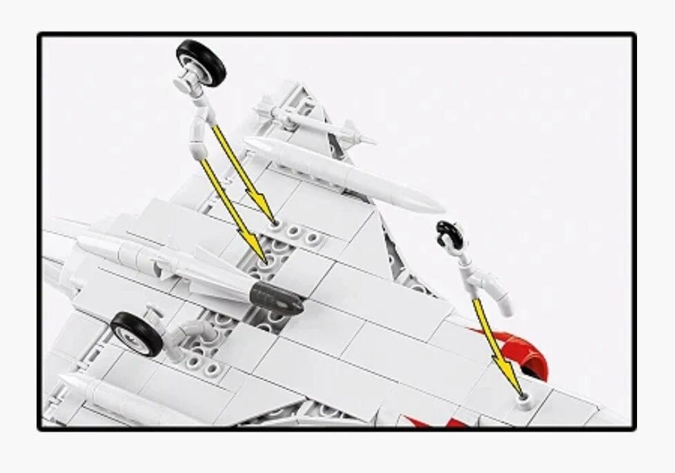 Mirage IIIC brick plane model - COBI 5930 - 375 bricks - Image 5
