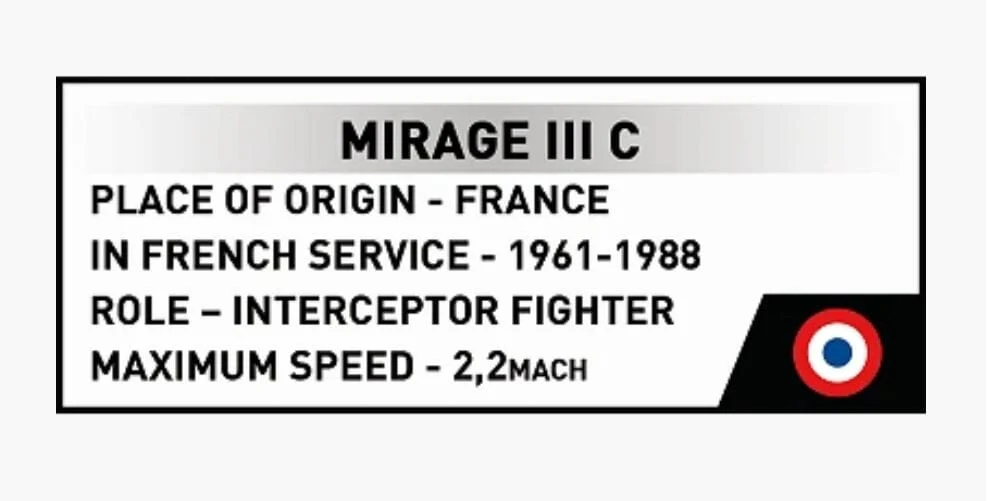 Mirage IIIC brick plane model - COBI 5930 - 375 bricks - Image 6