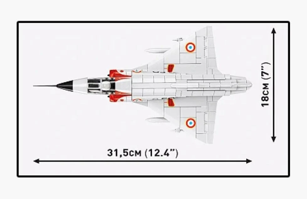 Mirage IIIC brick plane model - COBI 5930 - 375 bricks - Image 7