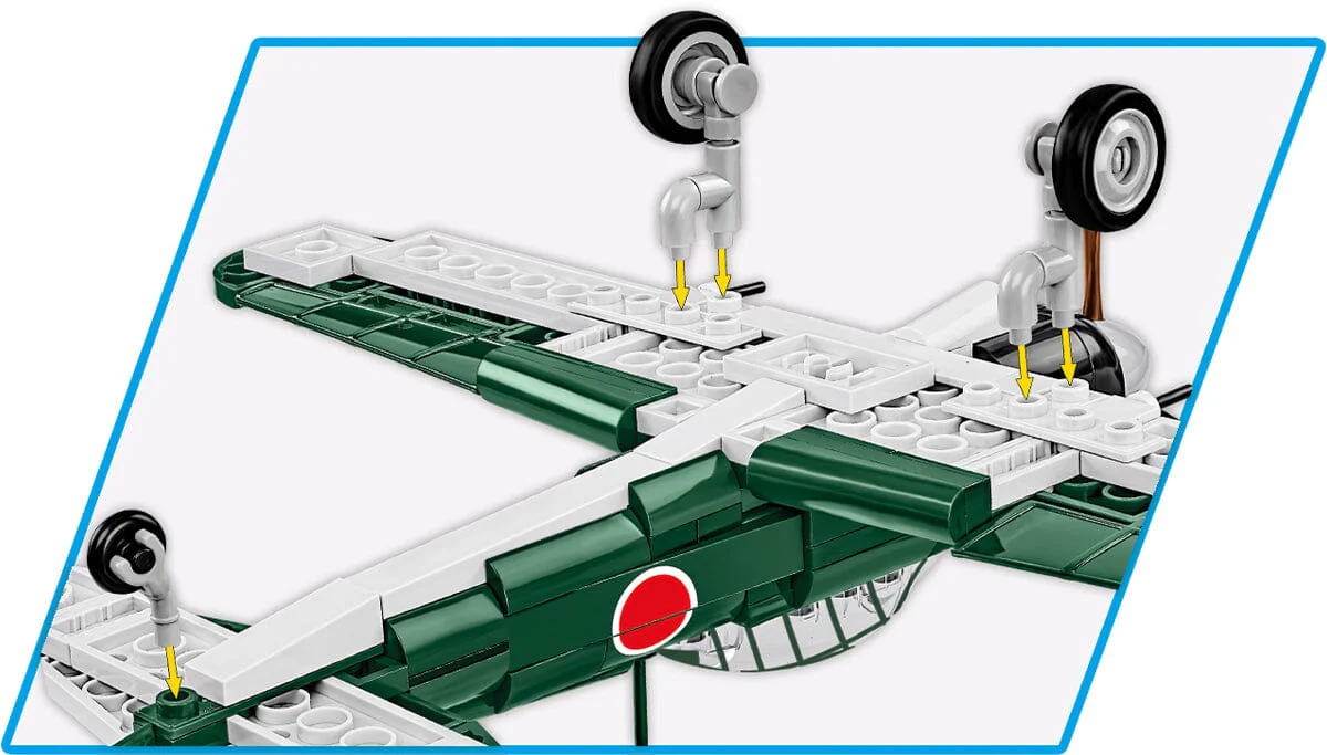 Mitsubishi A6M2 Zero brick plane model - COBI 5861 - 170 bricks - Image 5