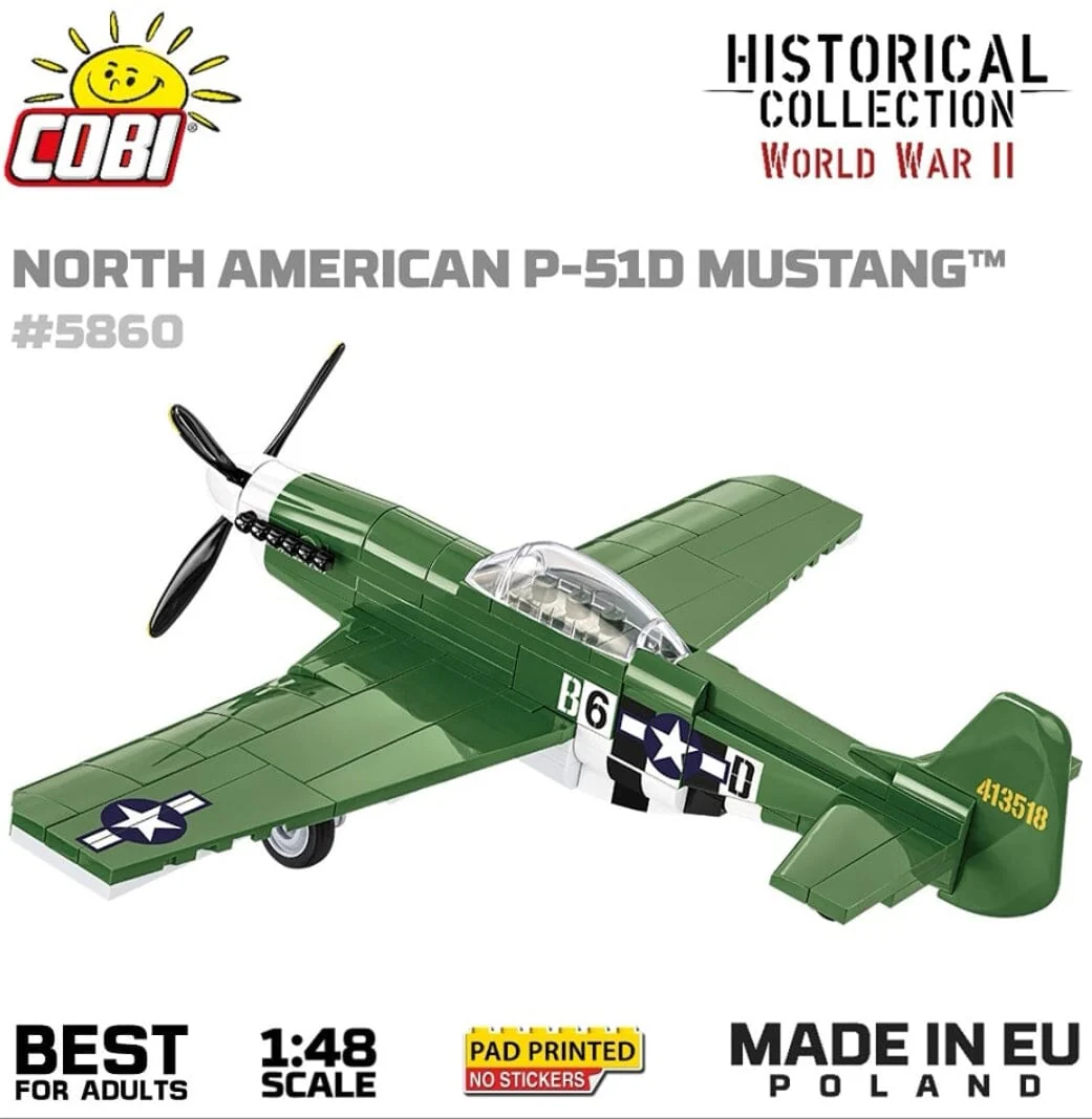 Mustang P-51 brick plane model - COBI 5860 - 150 bricks - Image 3