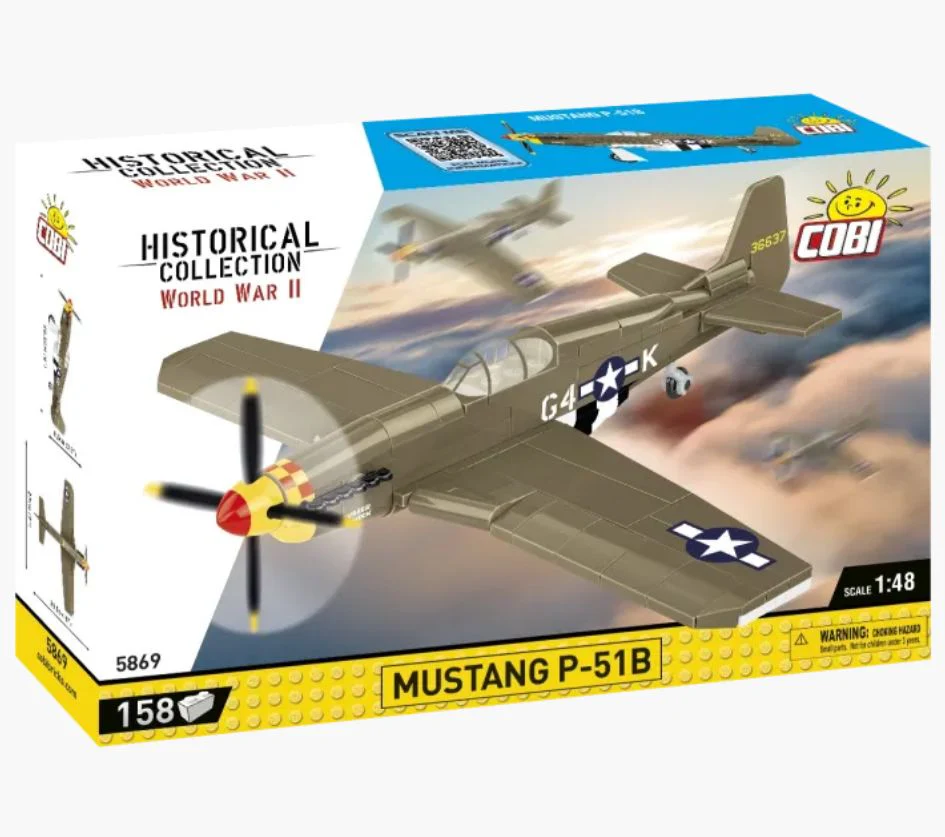 Mustang P-51B brick plane model - COBI 5869 - 158 bricks - Image 2