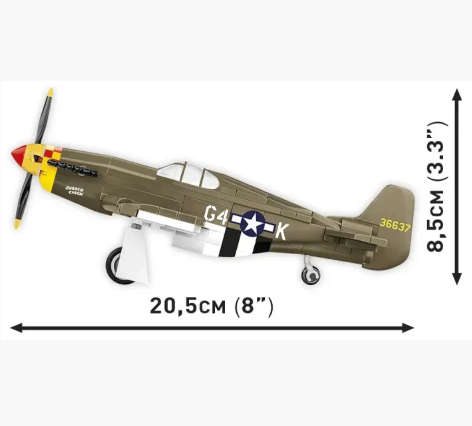 Mustang P-51B brick plane model - COBI 5869 - 158 bricks - Image 5