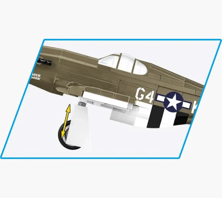 Mustang P-51B brick plane model - COBI 5869 - 158 bricks - Image 6