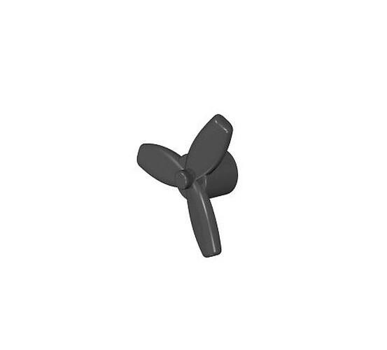 Nano Aeroplane propeller 1:300 - Black