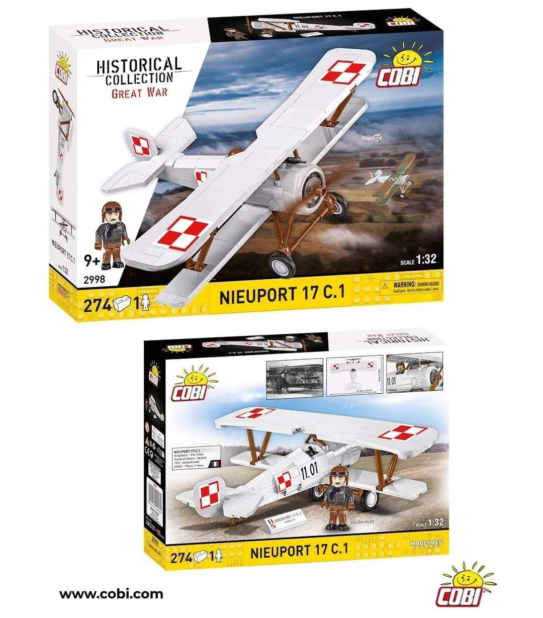 Neuport 17 C.1 brick plane model - COBI 2998 - 274 bricks - Image 2