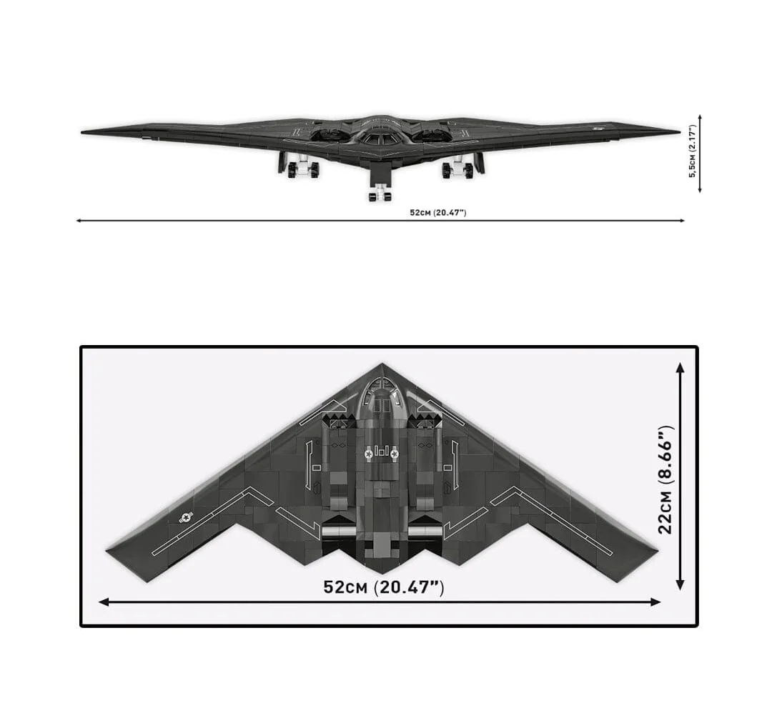 Northrop B-2 Spirit aircraft brick model - COBI 5916 - 1109 bricks - Image 3