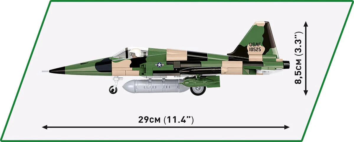 Northrop F-5A F.F plane model - COBI 2425 - 352 bricks - Image 4