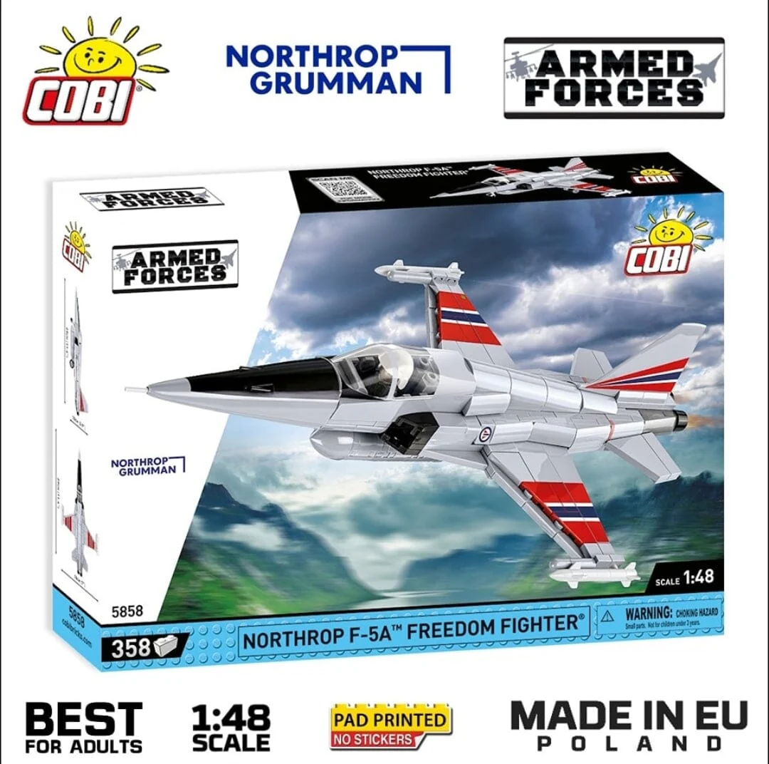 Northrop F-5E Freedom Fighter brick plane model - COBI 5858 - 335 bricks - Image 3