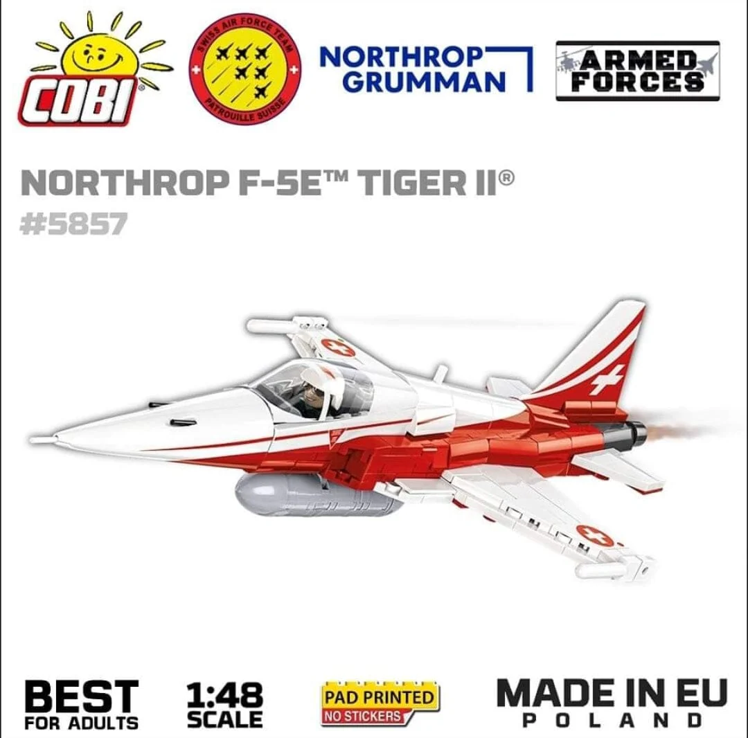 Northrop F-5E Tiger II brick plane model - COBI 5857 - 351 bricks - Image 3