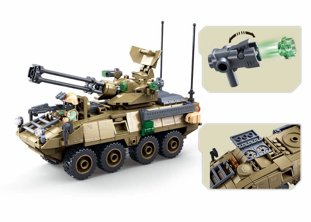 OEF Stryker ADS brick model - Sluban M38-B1258 - 320 bricks - Image 3