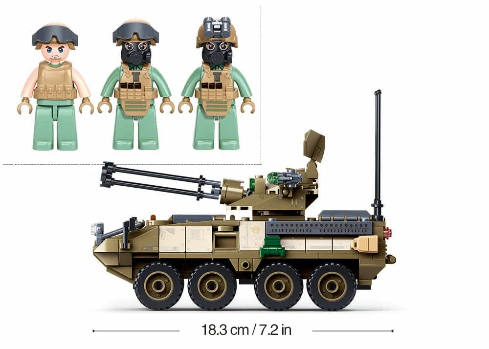 OEF Stryker ADS brick model - Sluban M38-B1258 - 320 bricks - Image 4