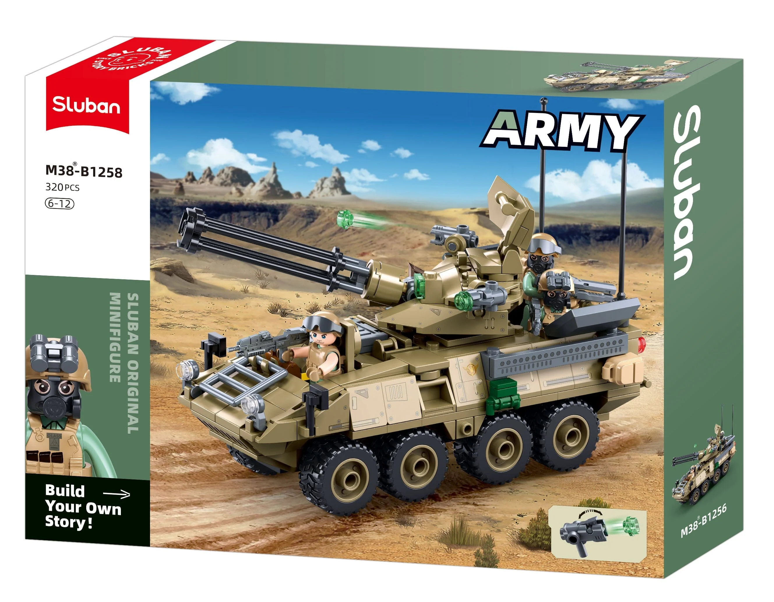 OEF Stryker ADS brick model - Sluban M38-B1258 - 320 bricks - Image 5
