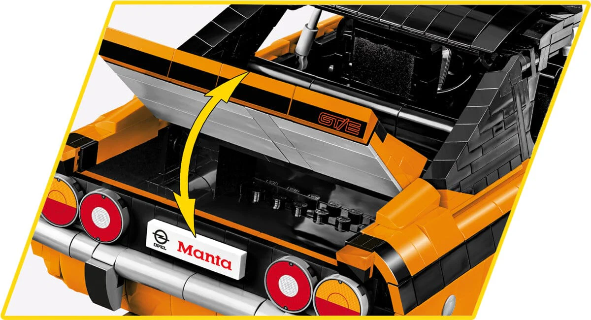 Opel Manta A GT/E 1974 brick model car - COBI 24349 - 1938 bricks - Image 10