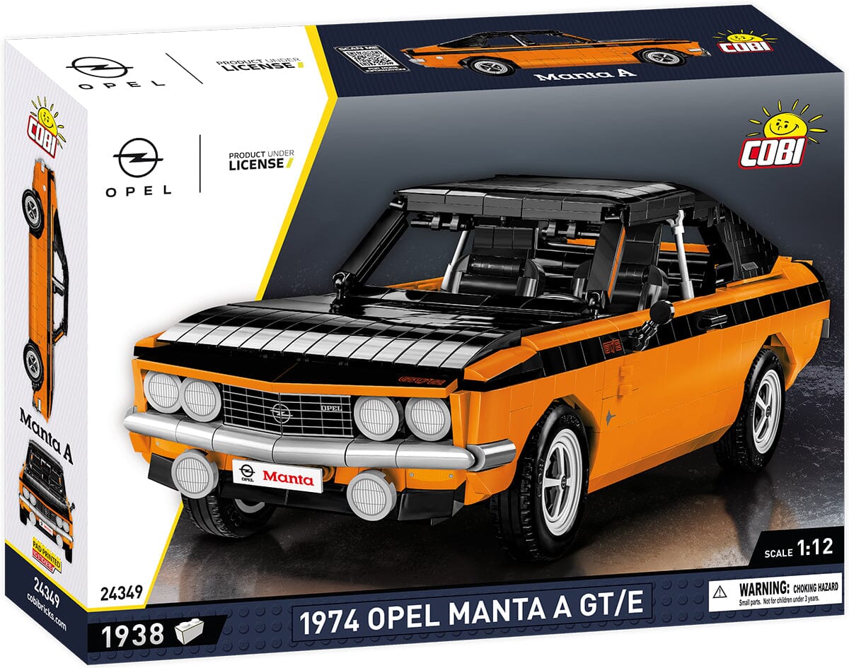 Opel Manta A GT/E 1974 brick model car - COBI 24349 - 1938 bricks - Image 2