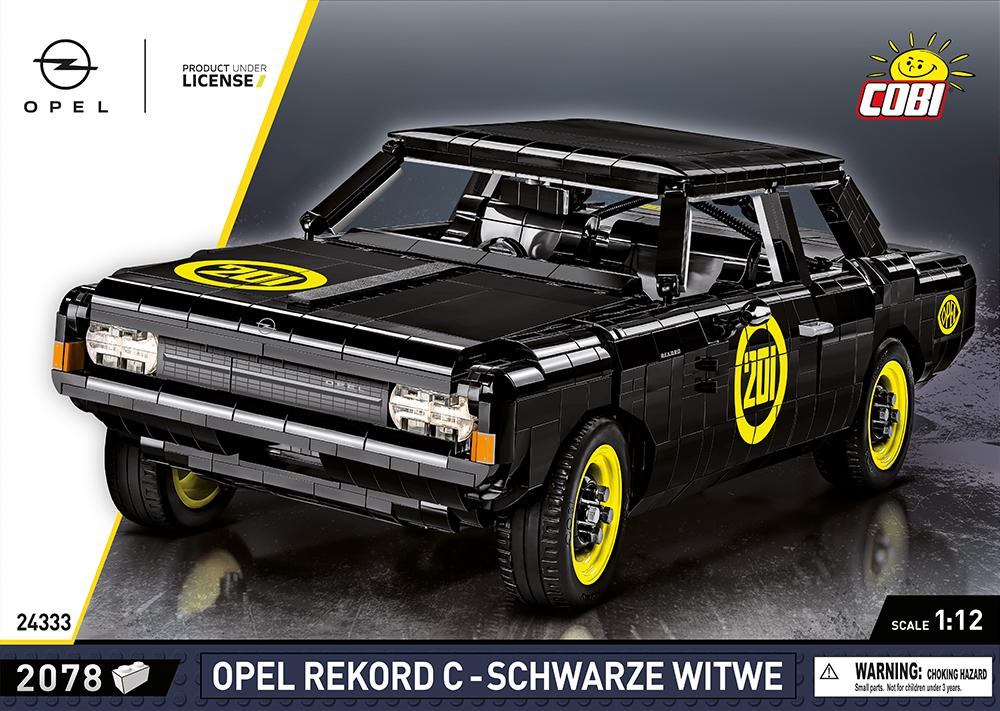 Opel Record C-Schwar brick car model - COBI 24333 - 2078 bricks - Image 11