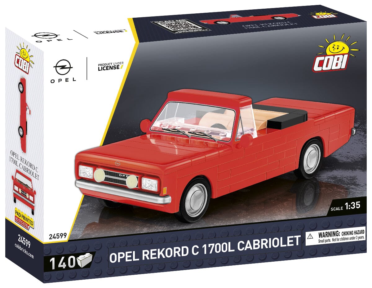 Opel Rekord C 1700L Cabriolet brick model car - COBI 24599 - 140 bricks - Image 2