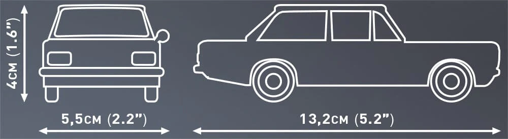 Opel Rekord C 1900L brick model car - COBI 24598 - 134 bricks - Image 4