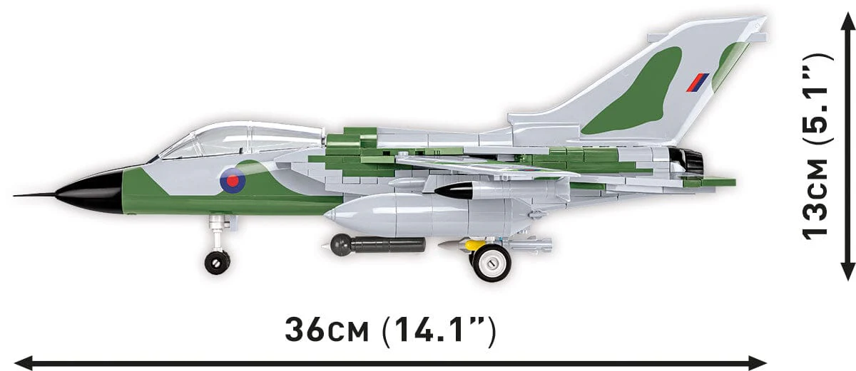 Panavia Tornado GR.1 RAF brick plane model - COBI 5852 - 520 bricks - Image 5
