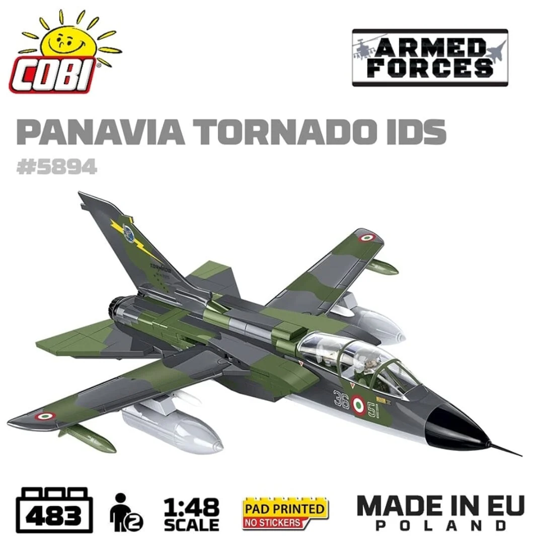 Panavia Tornado IDS brick plane model - COBI 5894 - 483 bricks - Image 3
