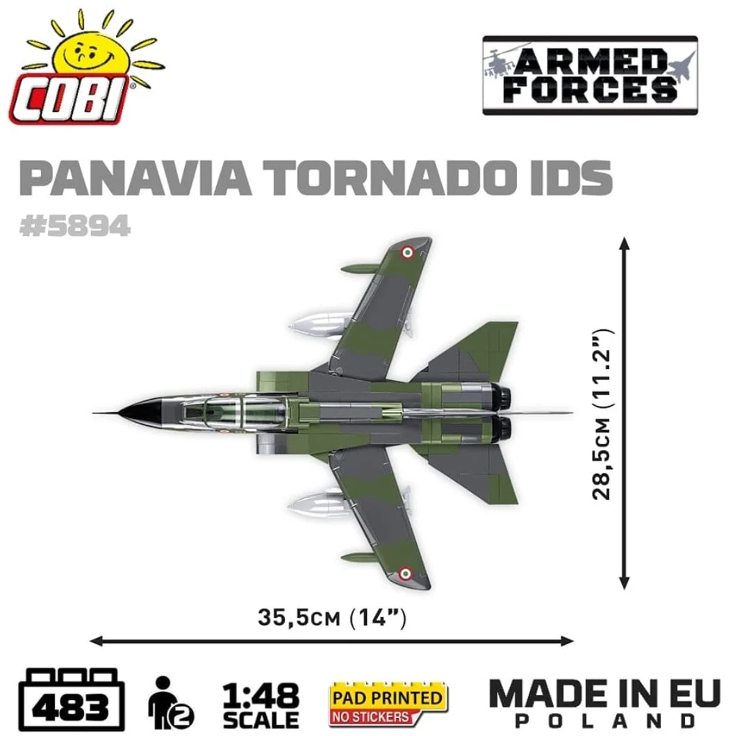Panavia Tornado IDS brick plane model - COBI 5894 - 483 bricks - Image 5