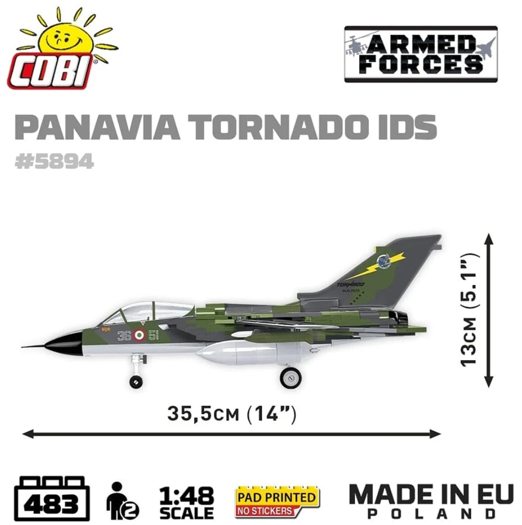 Panavia Tornado IDS brick plane model - COBI 5894 - 483 bricks - Image 6
