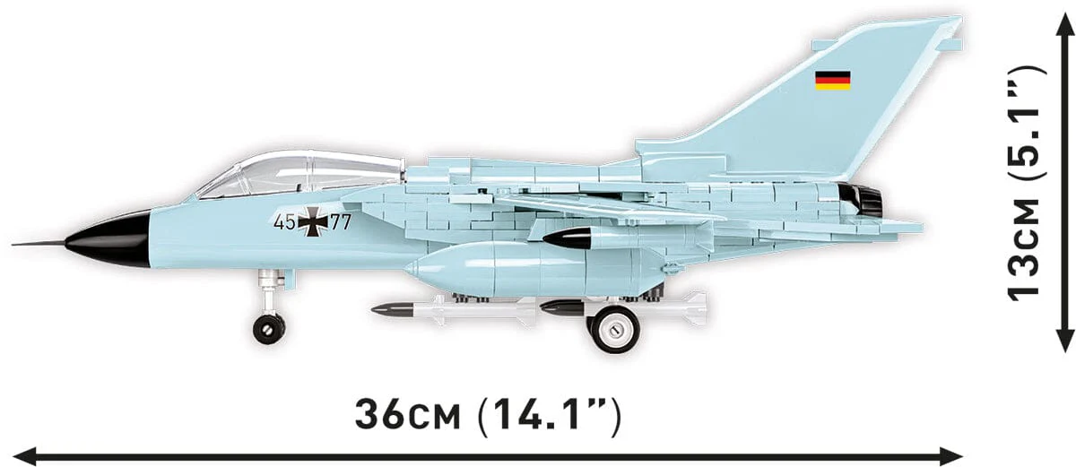 Panavia Tornado IDS German brick plane model - COBI 5853 - 493 bricks - Image 7