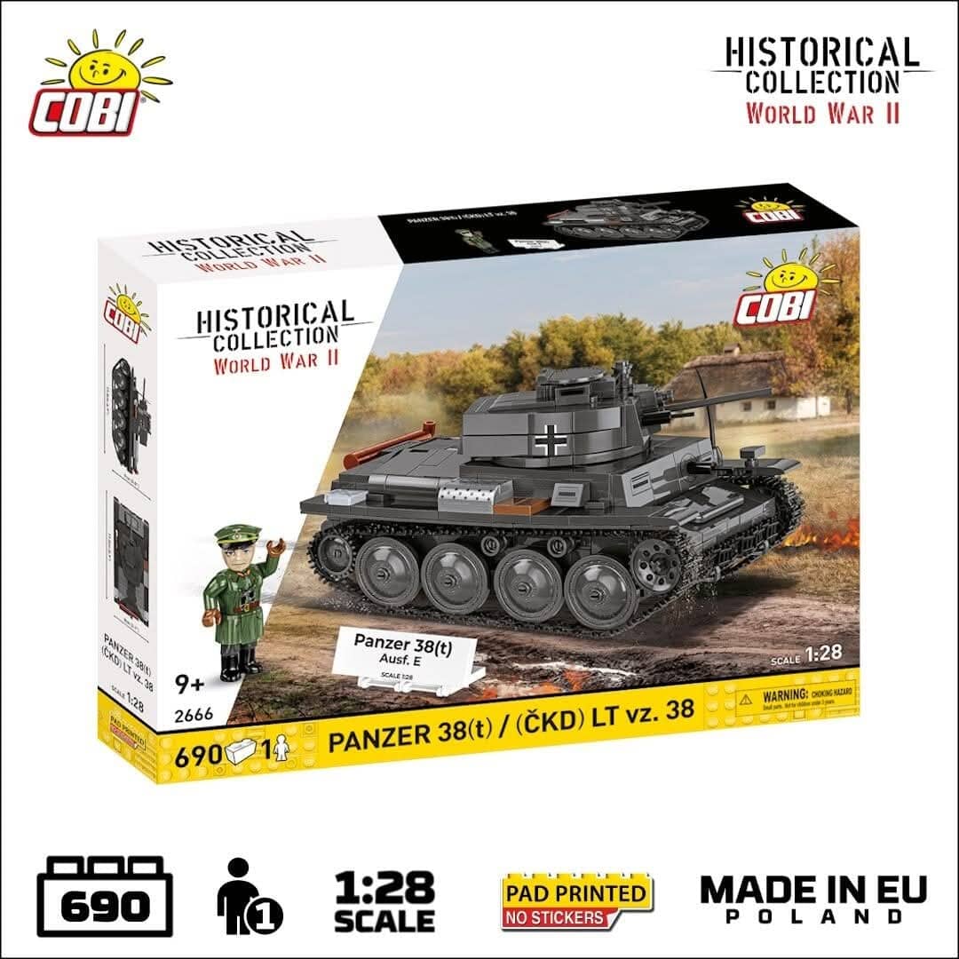 Panzer 38(t) Ausf. E brick model - COBI 2666 - 705 bricks - Image 2