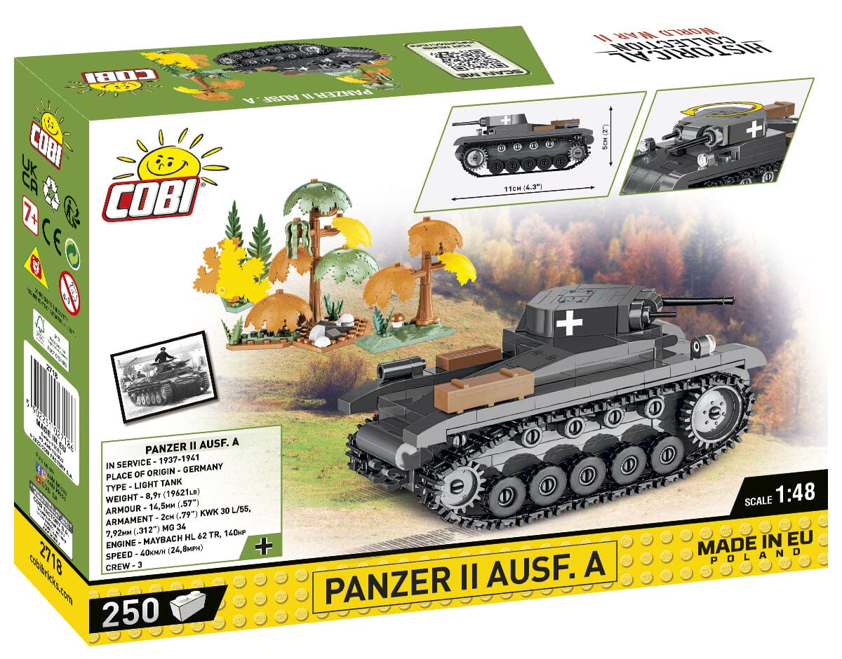 Panzer II AUSF.A brick tank model - COBI 2718 - 250 bricks - Image 3