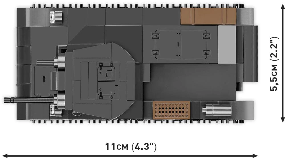 Panzer II AUSF.A brick tank model - COBI 2718 - 250 bricks - Image 4