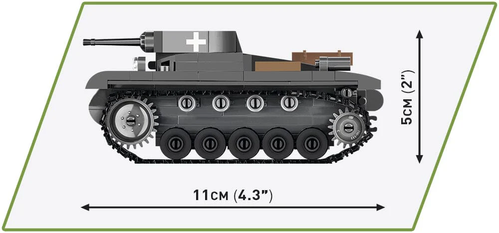 Panzer II AUSF.A brick tank model - COBI 2718 - 250 bricks - Image 5