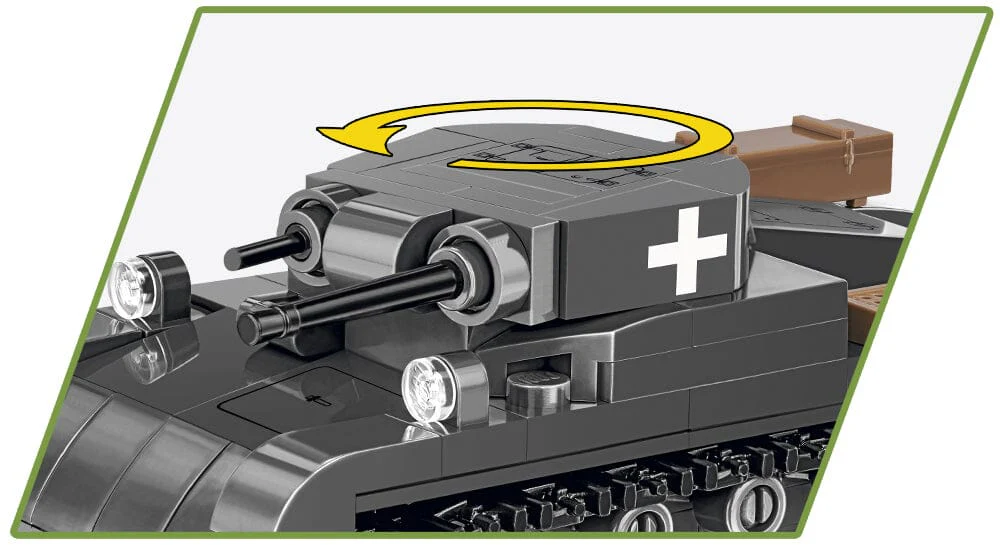 Panzer II AUSF.A brick tank model - COBI 2718 - 250 bricks - Image 6