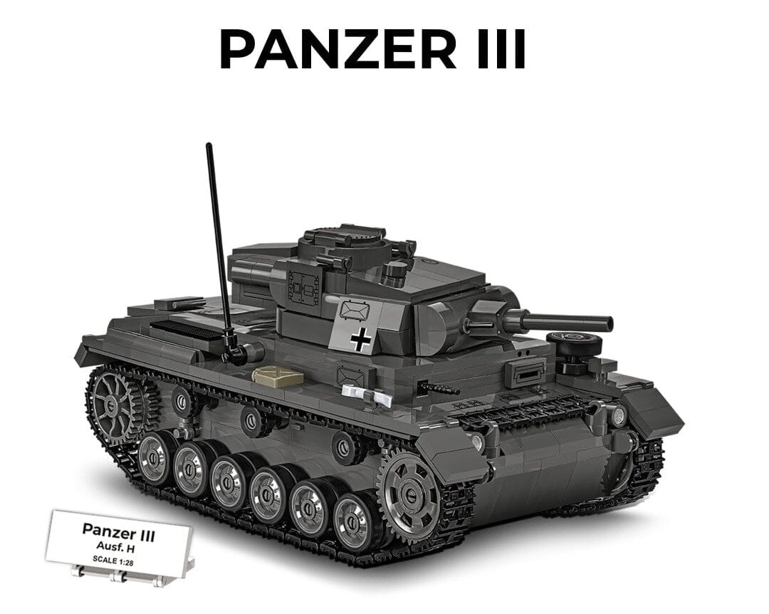 Panzer III Ausf. H brick tank model - COBI 2672 - 958 bricks - Image 2