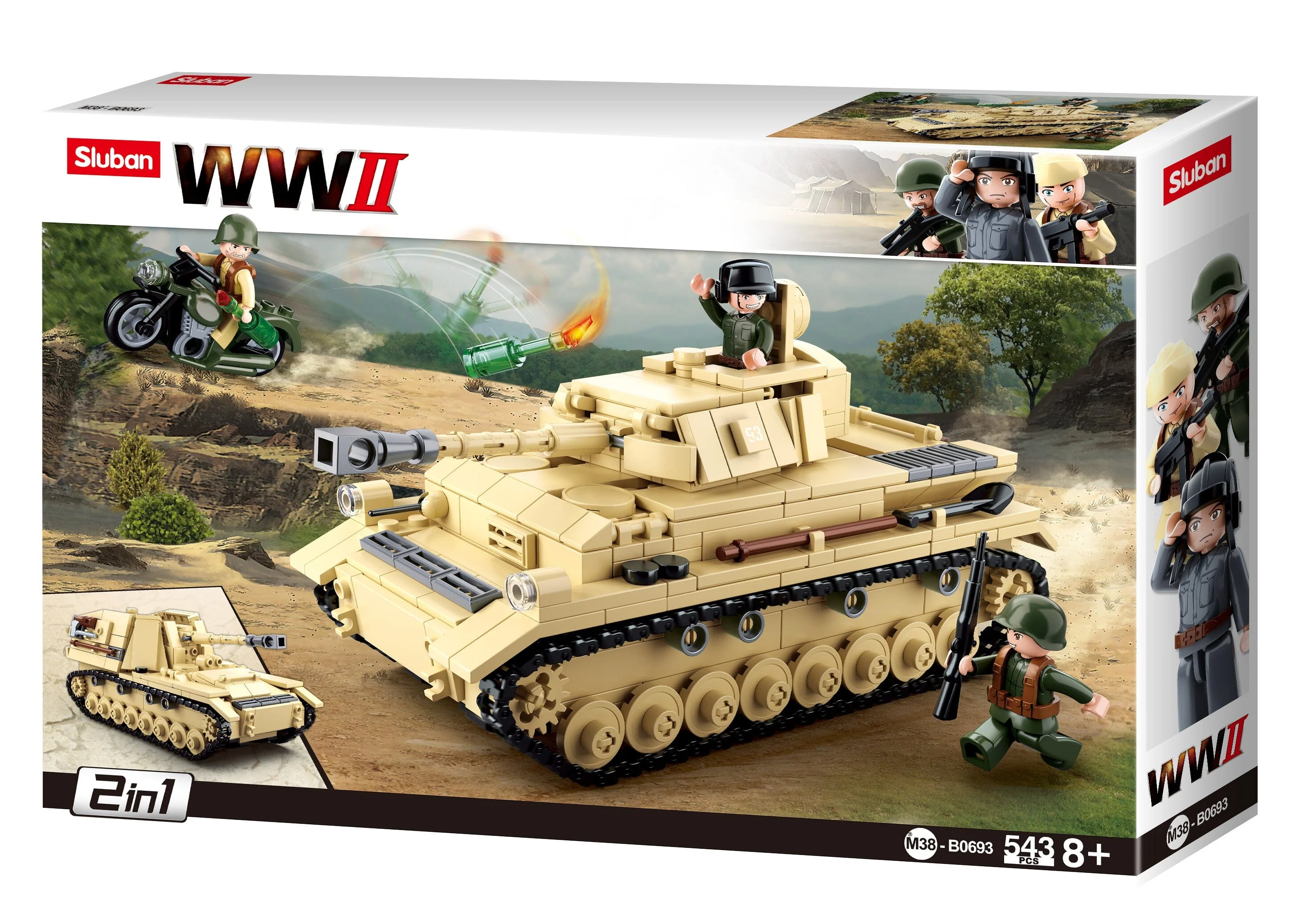 Panzer IV - Sluban M38-B0693 - 543 bricks - Image 5