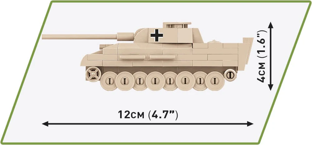Panzer V Panther brick tank model - COBI 3099 - 126 bricks - Image 5