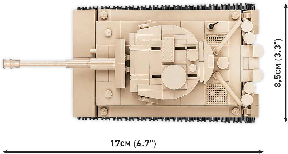 Panzer VI Tiger '131' brick tank model - COBI 2710 - 340 bricks - Image 4