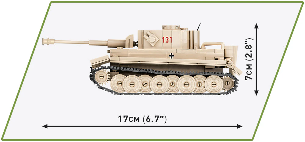 Panzer VI Tiger '131' brick tank model - COBI 2710 - 340 bricks - Image 5