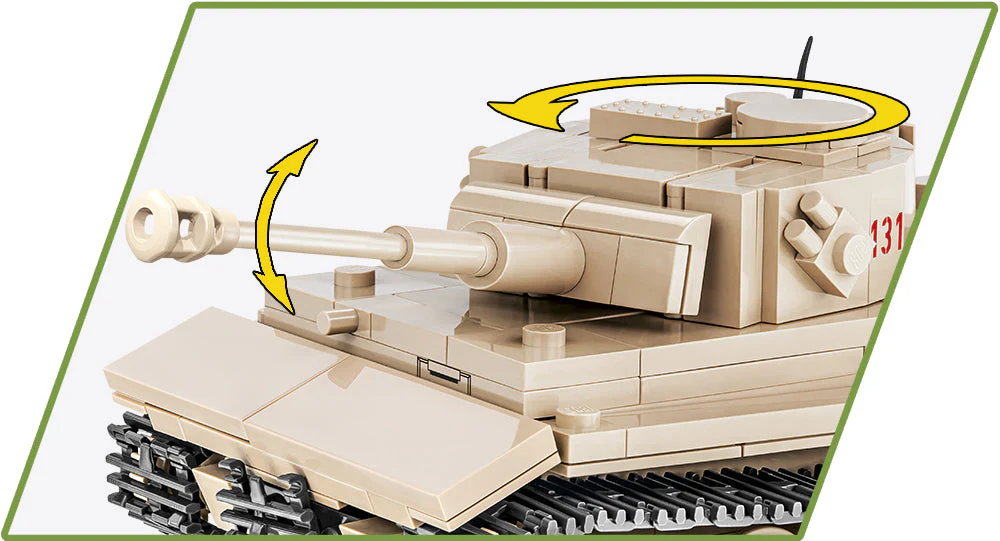 Panzer VI Tiger '131' brick tank model - COBI 2710 - 340 bricks - Image 6