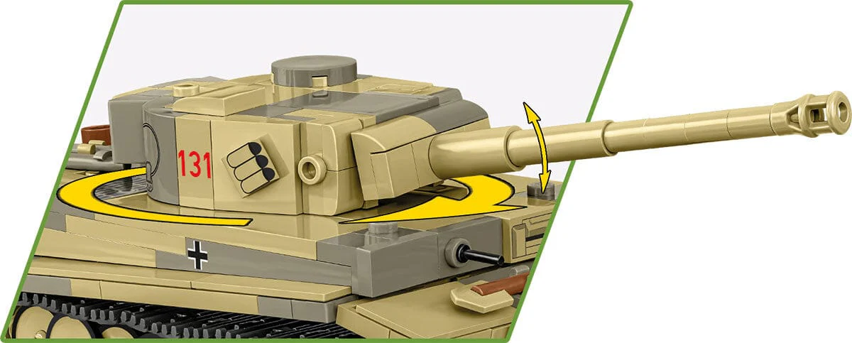 Panzer VI Tiger I 131 brick tank model - COBI 2734 - 442 bricks - Image 5
