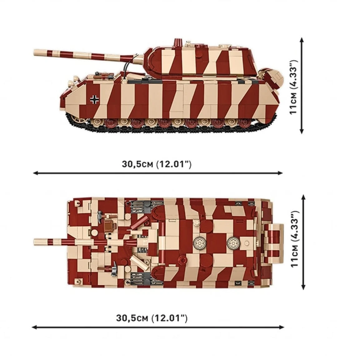 Panzer VIII Maus brick tank model - COBI 3138 - 1353 bricks - Image 5