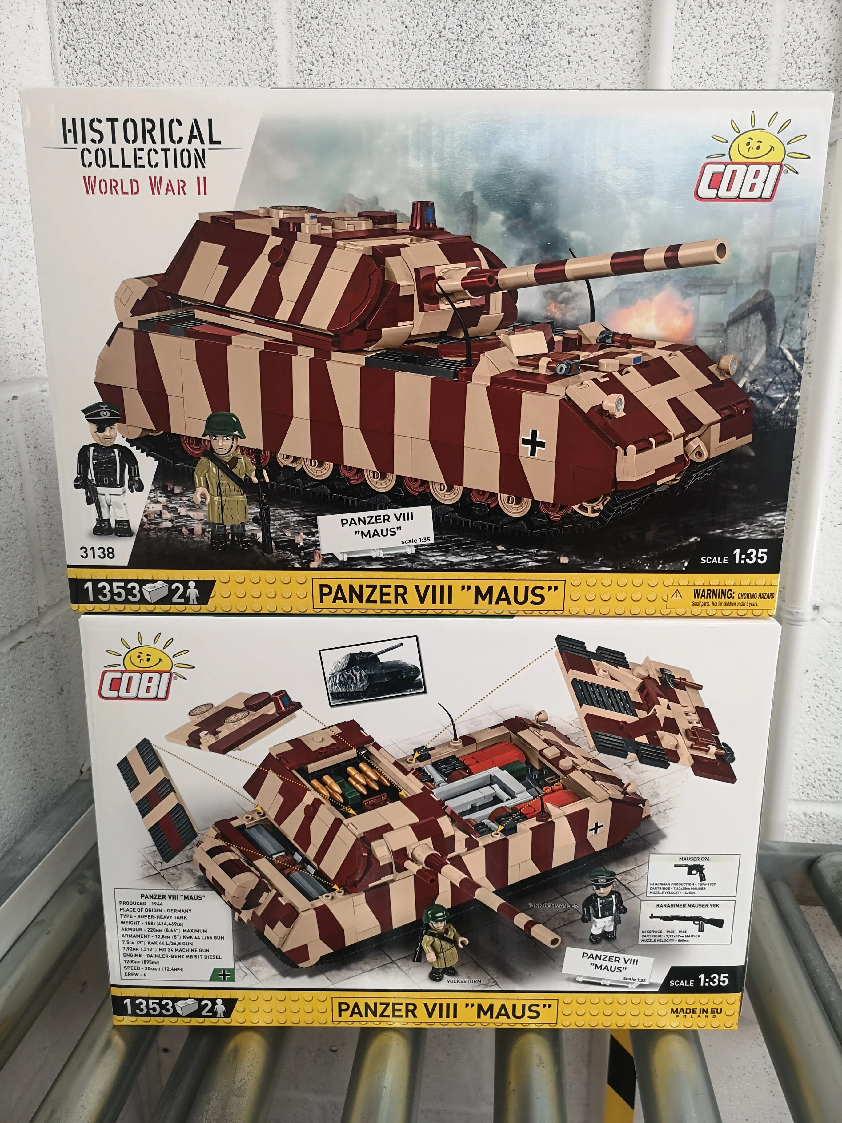 Panzer VIII Maus brick tank model - COBI 3138 - 1353 bricks - Image 7