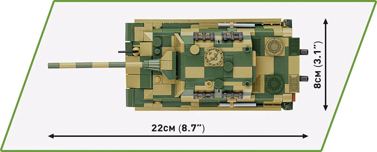 Panzerjager Tiger Ausf. B 'Jagdtiger' brick tank model - COBI 2733 - 528 bricks - Image 4