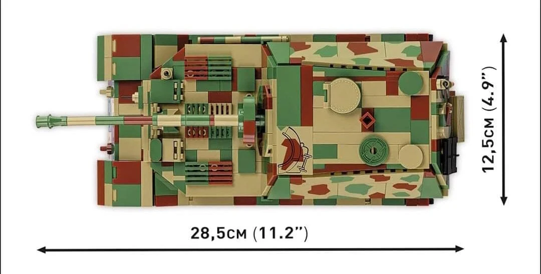 Panzerjager Tiger (P) Elefant (Sd.Kfz. 184)1944 brick tank model - COBI-2582 - 1252 bricks - Image 5