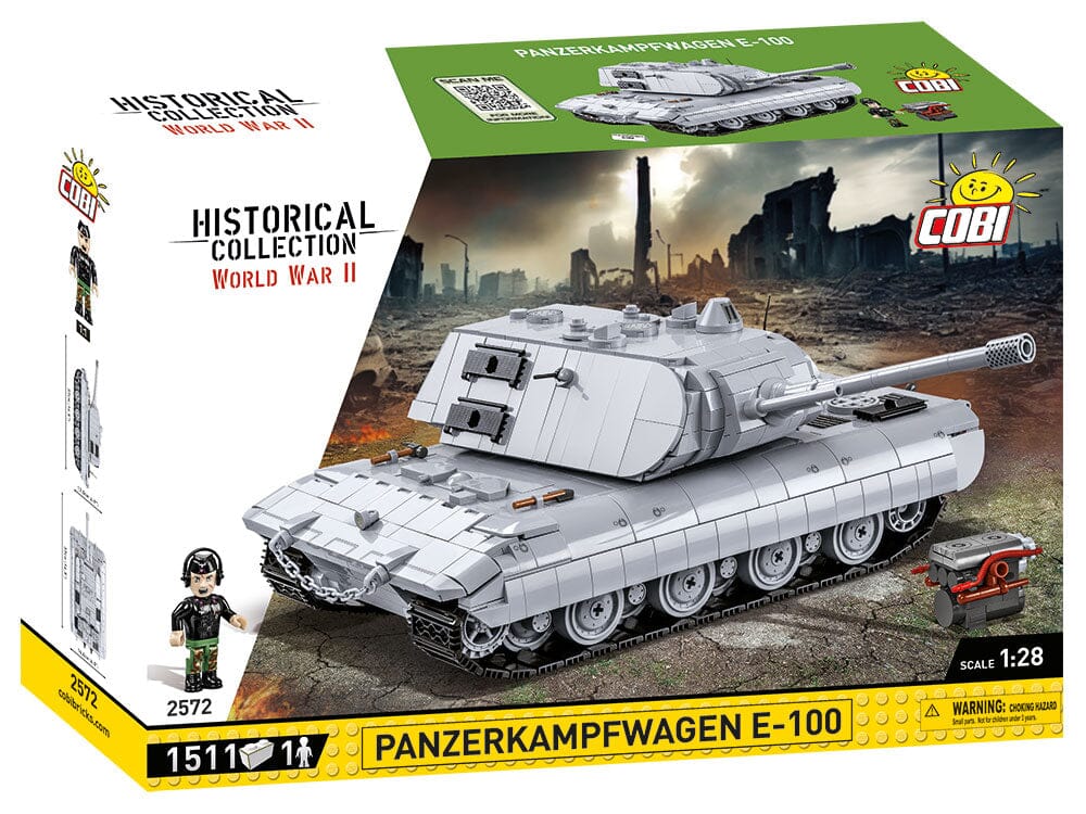 Panzerkampfwagen E-100 brick tank model - COBI 2572 - 1511 bricks - Image 4