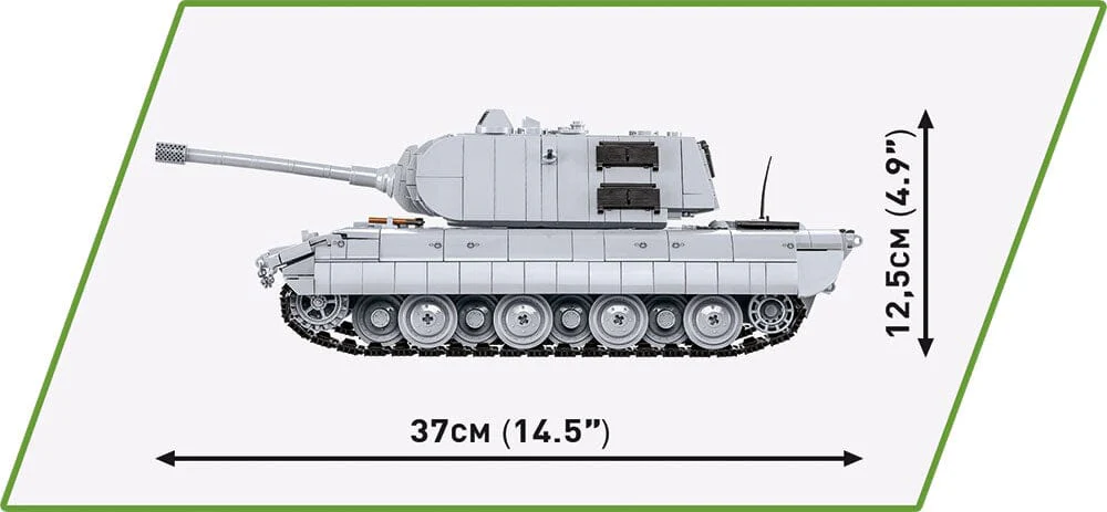 Panzerkampfwagen E-100 brick tank model - COBI 2572 - 1511 bricks - Image 6