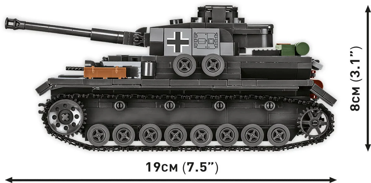 Panzerkampfwagen IV Ausf.G brick tank model - COBI 3127 - 643 bricks - Image 3