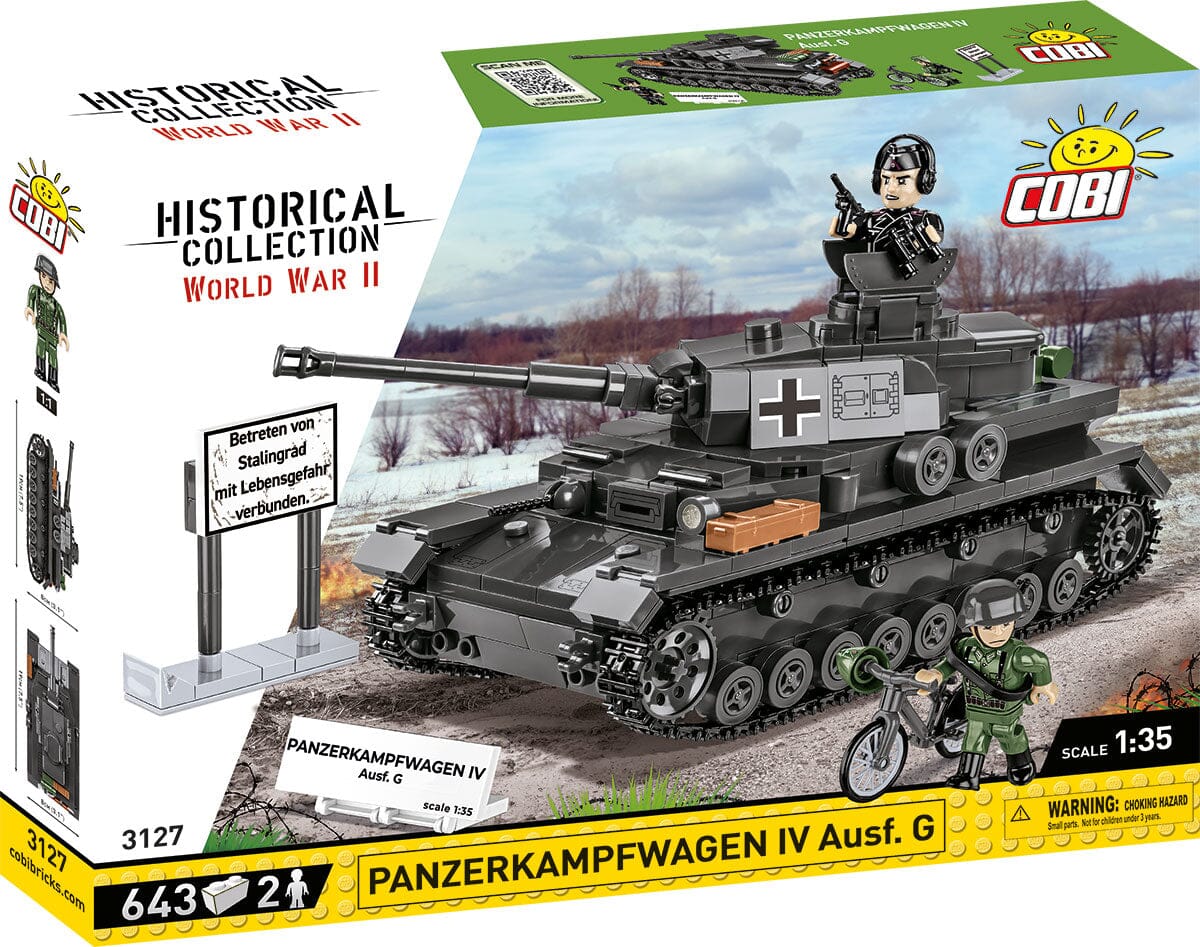Panzerkampfwagen IV Ausf.G brick tank model - COBI 3127 - 643 bricks - Image 8