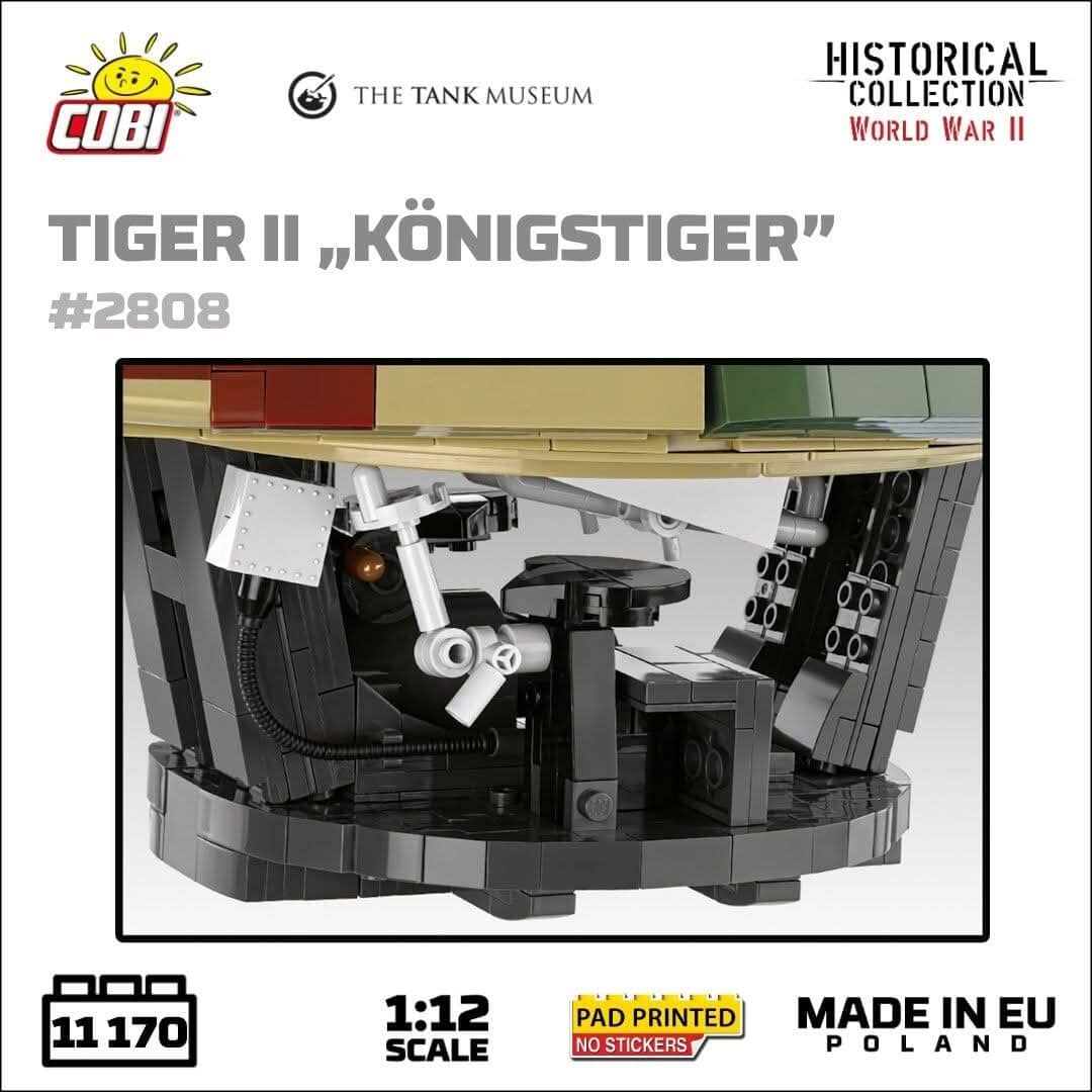 Panzerkampfwagen VI B Tiger II Königstiger - 1:12 brick tank model - COBI 2808 - 11170 bricks - Image 10