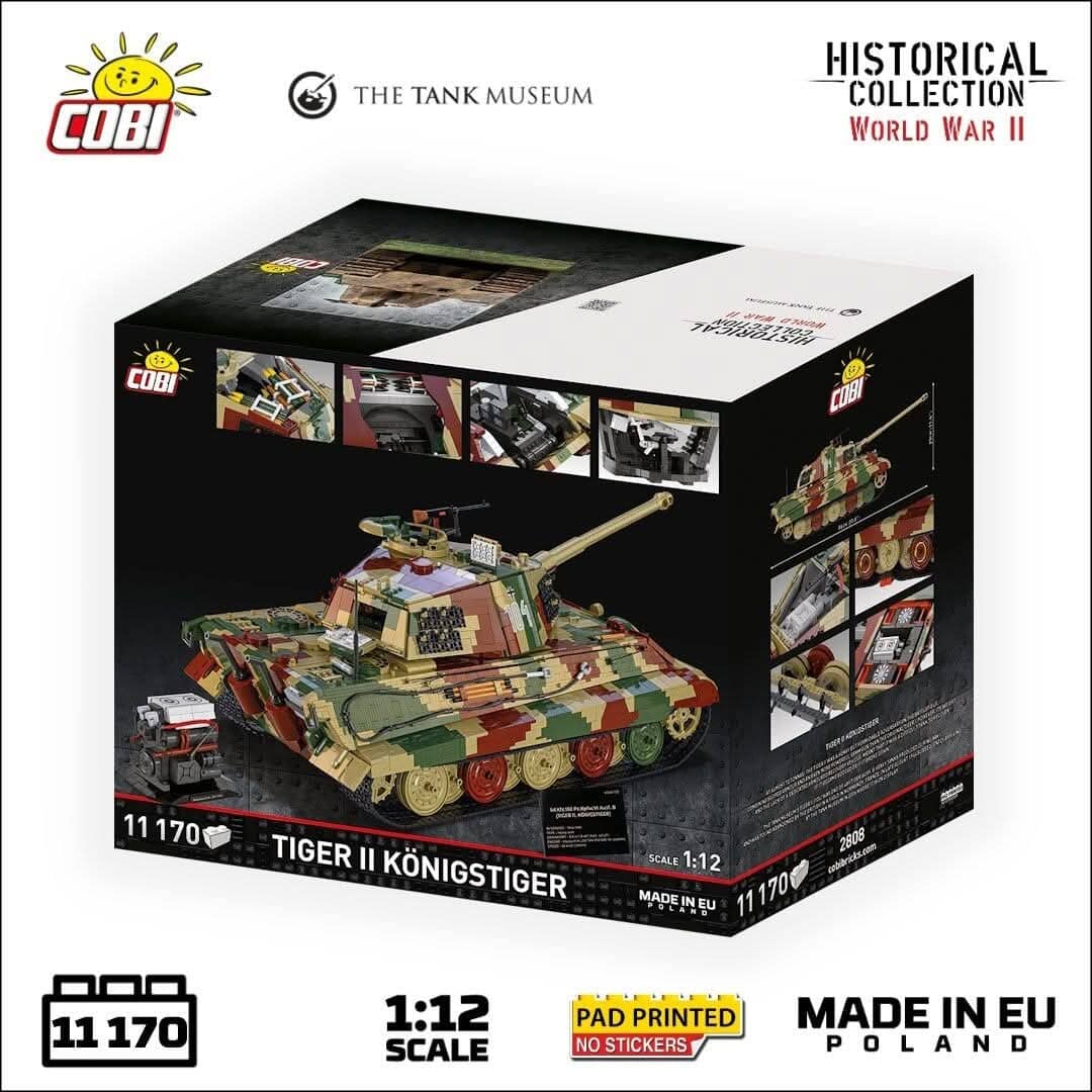 Panzerkampfwagen VI B Tiger II Königstiger - 1:12 brick tank model - COBI 2808 - 11170 bricks - Image 2